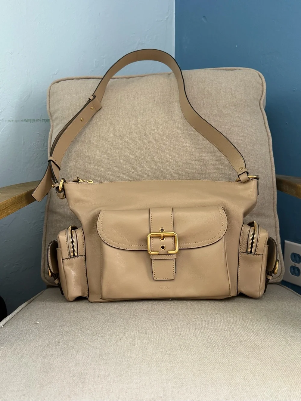 Chloe Camera Bag, Boyish Brown Calfskin